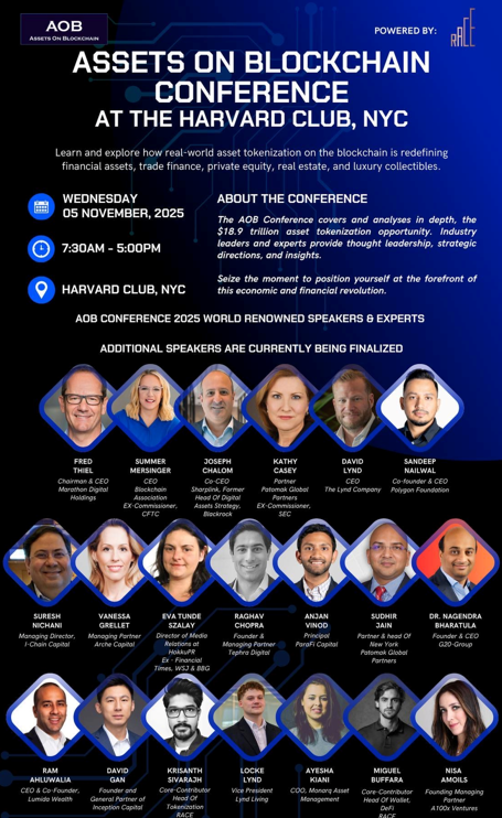 Assets on Blockchain Conference 2025 | www.hbscny.org